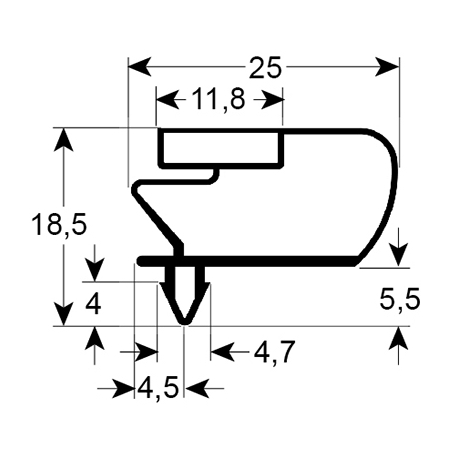 GARNITURA USA FRIGIDER INOMAK U355346