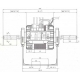 50406 - 3BTB50-40-6V-0/1 MOTOR VENTIILATOR AX DUBLU